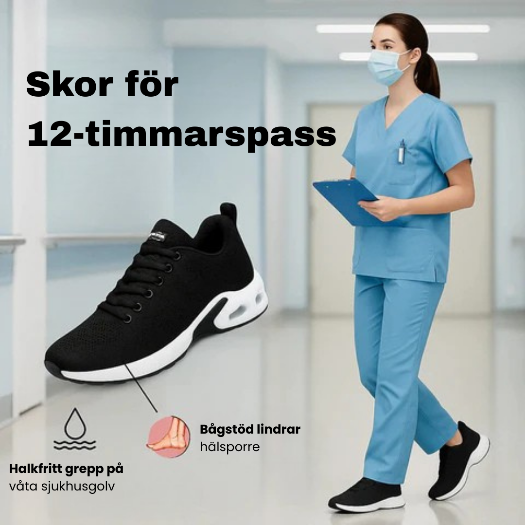 Duriva™ - Komfort- & Stödskor för Långa Arbetspass