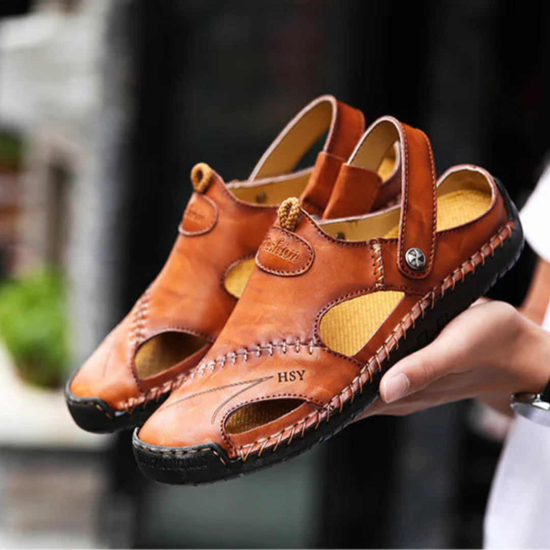 Lars™ – Ortopediska Sandaler i Läder