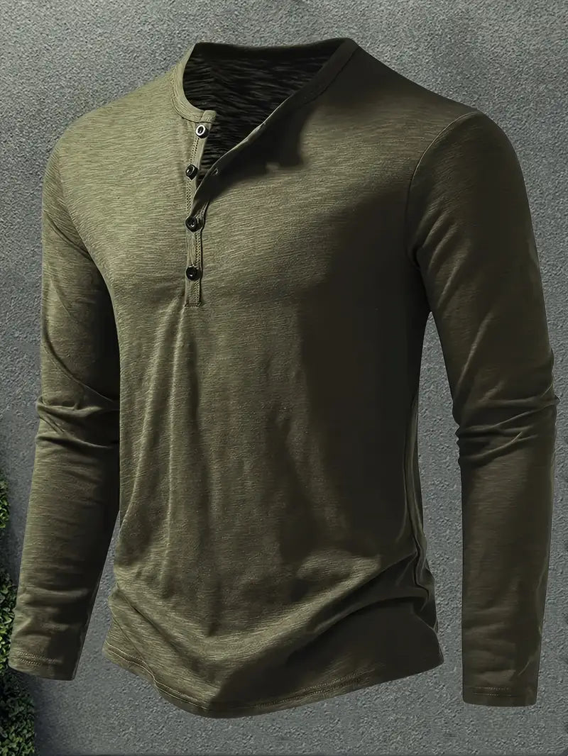 JESPER - LÅNGÄRMAD SKJORTA MED KNAPPSTÄNGNING