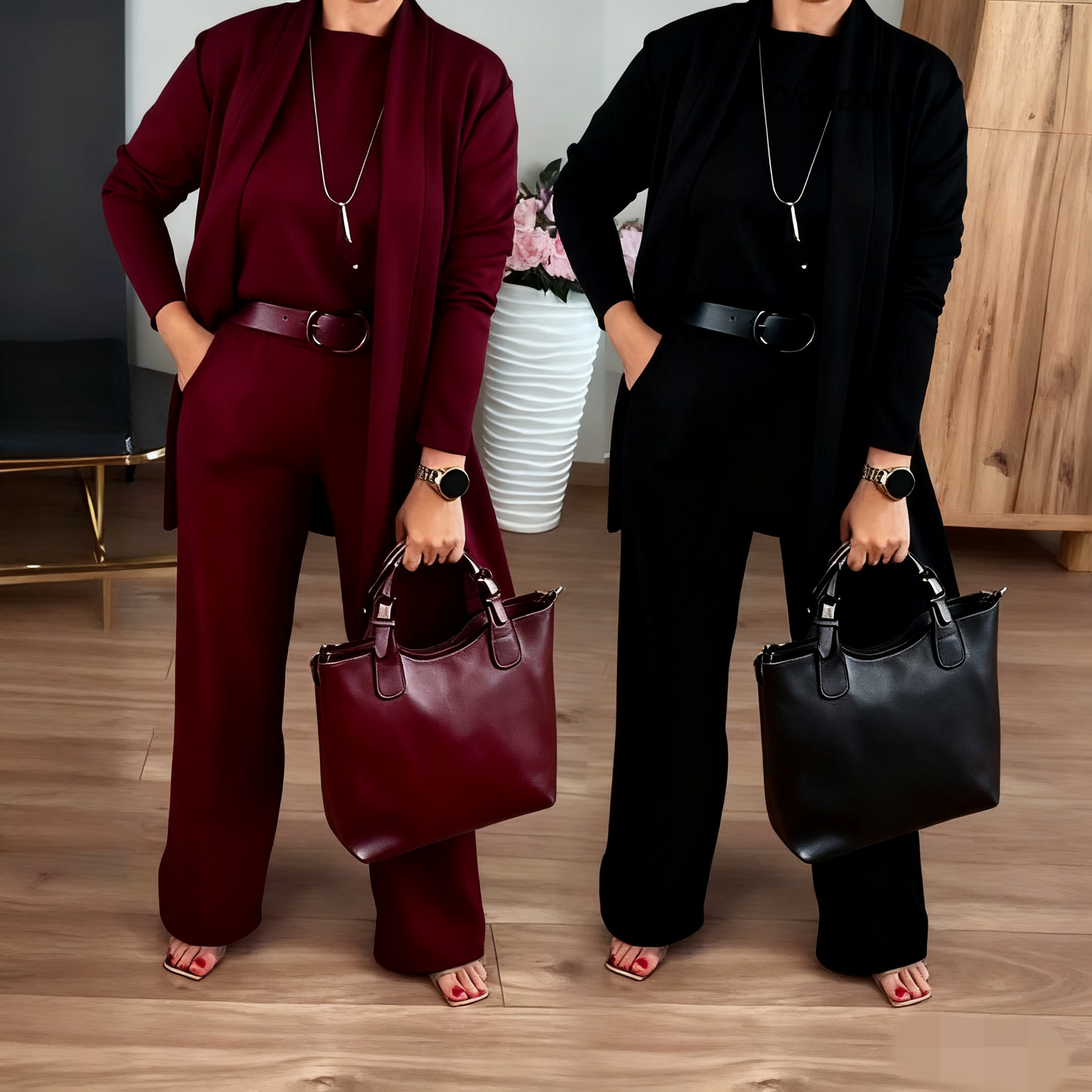 NATALIE – KLASSISKT 3-DELSSET MED KOFTA OCH BYXOR