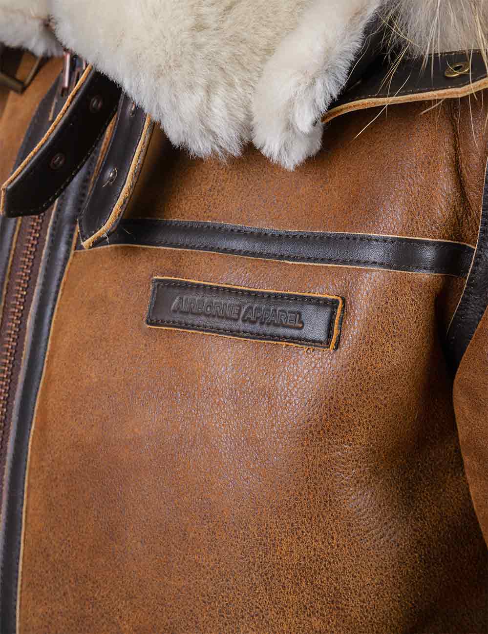 Aron - Bomberjacka med Huva i Fuskpäls