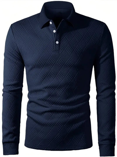 SILVAN - AVSLAPPNAD SKJORTA MED STRUKTUR OCH KNAPPAR